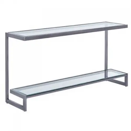 Uniek en handgemaakt  Console Table Norton 150x40x76cm with Clear Glass