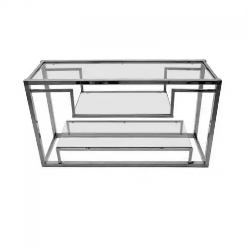Uniek en handgemaakt  Console Table 150x40x75cm With Clear Glass