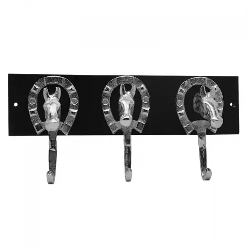 Uniek en handgemaakt  Haak 40.5x18.5x8cm Voor 3 Paarden