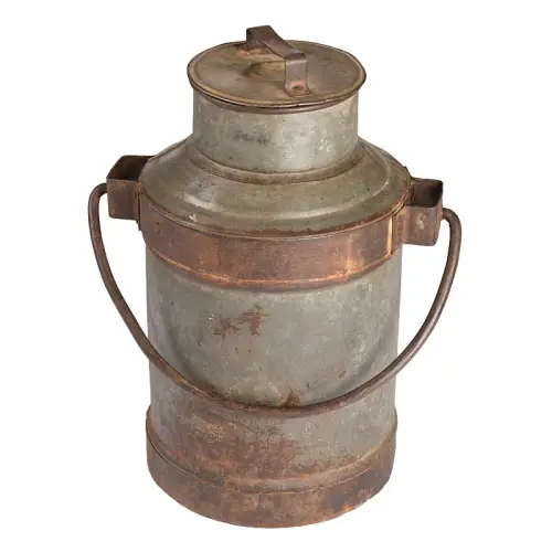 Uniek en handgemaakt  Melkbus 28x25x42cm Geassorteerde kleur