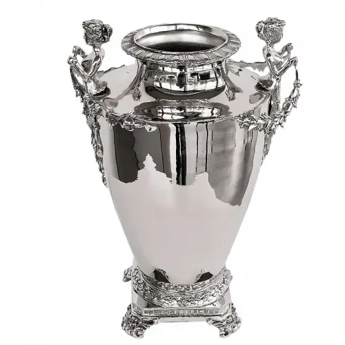 Uniek en handgemaakt  Vaas 26x20x44cm Engelen