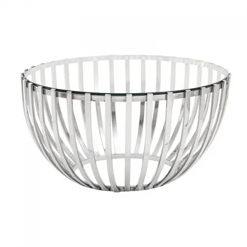 Uniek en handgemaakt  Salontafel Devon 81x81x43cm Glazen blad