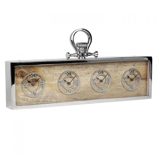 Uniek en handgemaakt  Tafelklok Cambria 25x5x52cm