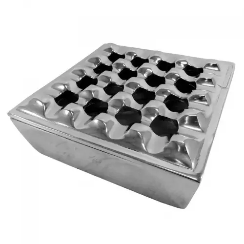 Uniek en handgemaakt  Ashtray 18x18x6.5cm