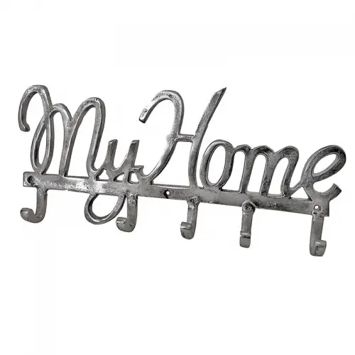 Uniek en handgemaakt  5 Haken Hanger 52x4x24cm My Home