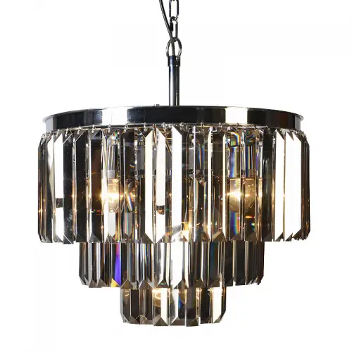 Uniek en handgemaakt  Plafondlamp Zane 54x54x42cm Rook Kristal