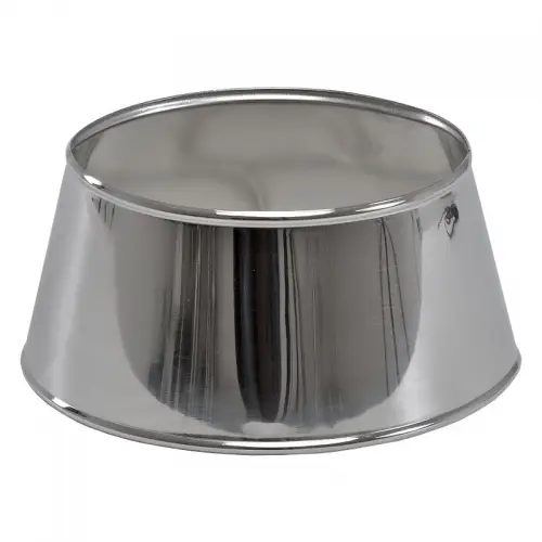 Uniek en handgemaakt  Lampenkap 23x18x11cm Ovaal zilver