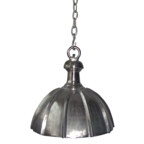 Uniek en handgemaakt  Plafondlamp 48x48x48cm ruw zilver