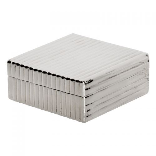 Uniek en handgemaakt  Doos 8x8x3cm Vierkant