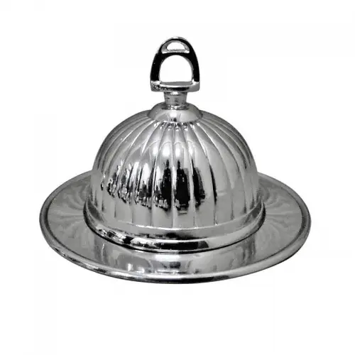 Uniek en handgemaakt  Botervloot 14x14x10cm met paardenpeddelhandvat