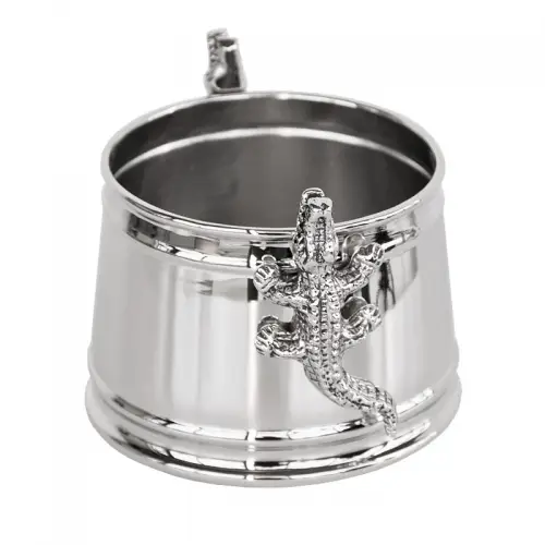 Uniek en handgemaakt  Wijnkoeler 12x12x10cm Aligator