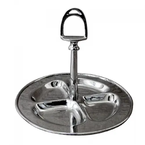 Uniek en handgemaakt  Nut Dish 19x19x16cm 4 Way Horse Paddle