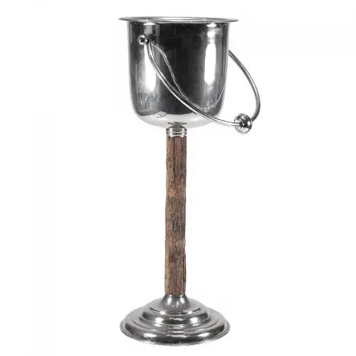 Uniek en handgemaakt  Wijnkoeler op voet 24x24x63cm