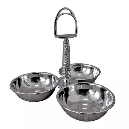 Uniek en handgemaakt  Nut Dish 21x20x18cm With Horse Paddle Handle