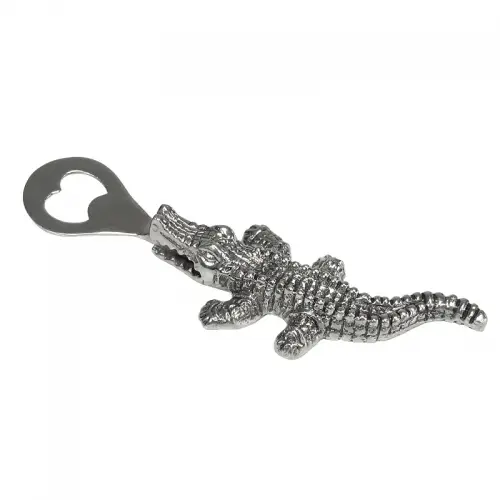 Uniek en handgemaakt  Flesopener 23x5x2cm Aligator In Display Doosje