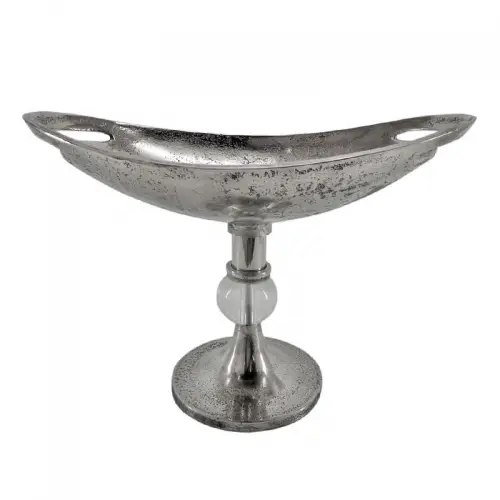 Uniek en handgemaakt  Schaal Amber 37x18x26cm Ovaal Klein