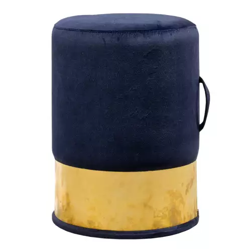 Uniek en handgemaakt  Ronde Hocker 37 cm