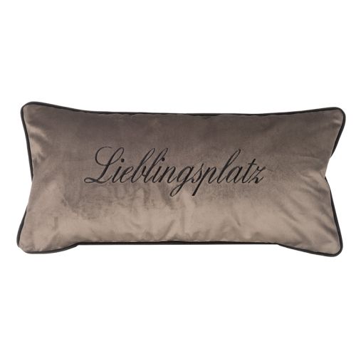 Uniek en handgemaakt  Samt Grau liebelingsplatz 30x60x10 cm