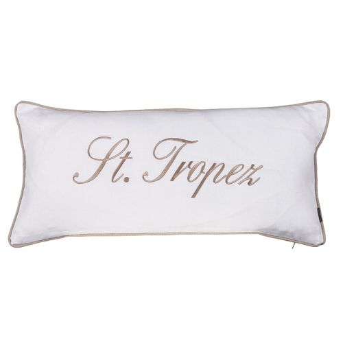 Uniek en handgemaakt  Leinen weiss st. tropez 30x60x10cm