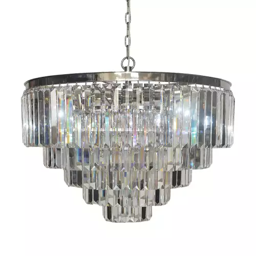 Uniek en handgemaakt  Ceiling Lamp 80x80x51cm Clear Crystal
