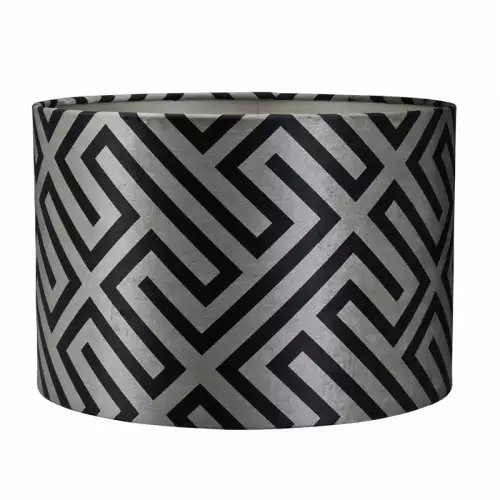 Uniek en handgemaakt  Cilinder Geometrisch antraciet op taupe