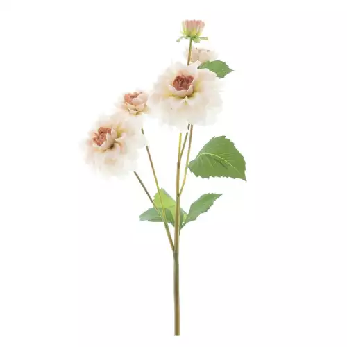 Uniek en handgemaakt  Dahlia tros open ogen oranje 60cm