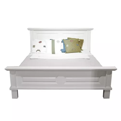 Uniek en handgemaakt  Cambridge Bed 140x200cm Shining White