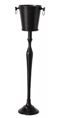 Uniek en handgemaakt  Vloer champagne-emmer leerlooier