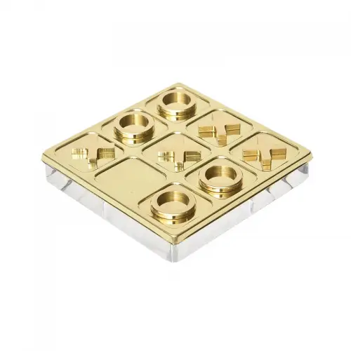 Uniek en handgemaakt  Tic Tac Toe 61x61x4cm with Acrylic base