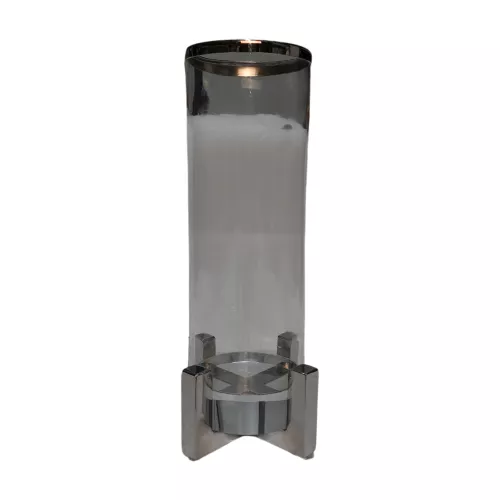 Uniek en handgemaakt  Hurricane Milano M 12x12x34cm Silver