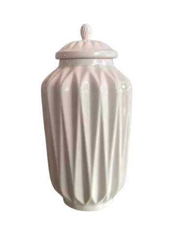 Uniek en handgemaakt  Vase Origami 04 W  28x28x52 cm