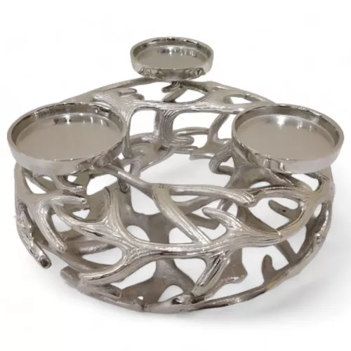 Uniek en handgemaakt  UITVERKOOP Bunch Antler T-Light klein 29x29x11,5cm