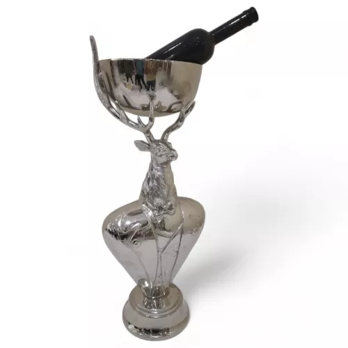 Uniek en handgemaakt  Rendier Knappe Wijnkoeler 25,5x25,5x76cm