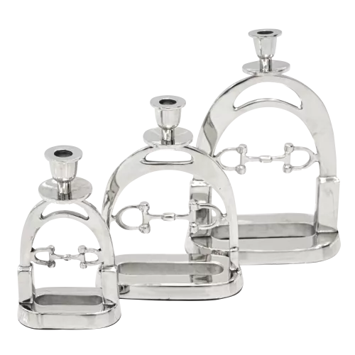 Uniek en handgemaakt  Polo Kaarsenhouder M 20x10x28cm