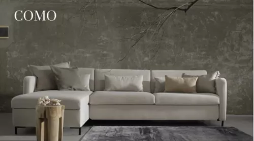 Uniek en handgemaakt  Como Hoekbank met Bed (160x198cm)