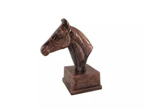 Uniek en handgemaakt  Bookend 17x17x16cm Horse