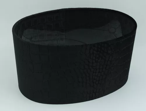 Uniek en handgemaakt  Falcon 20 Zwart op Transparant Cilinder Ovaal